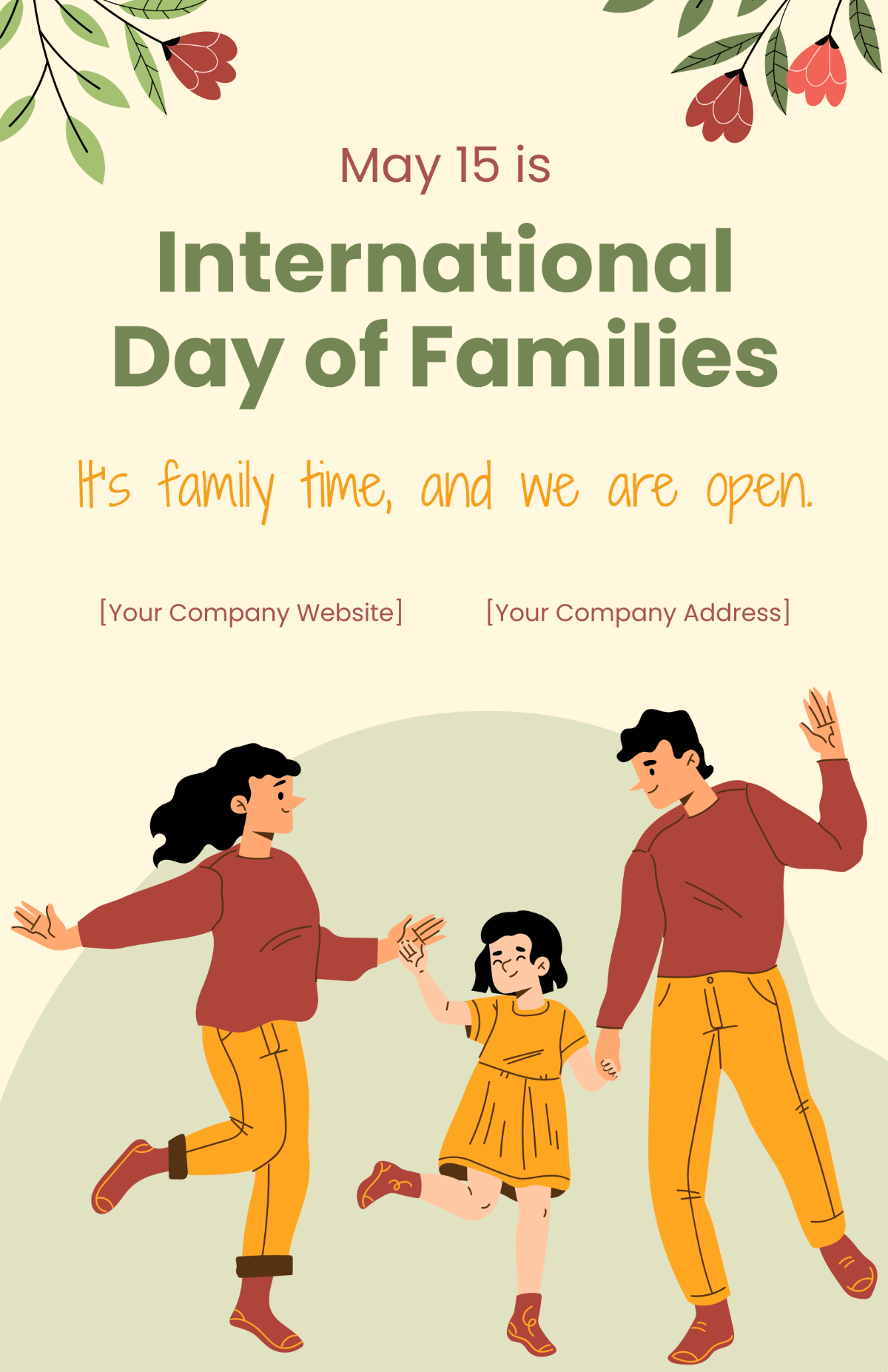 International Day of Families Poster Template