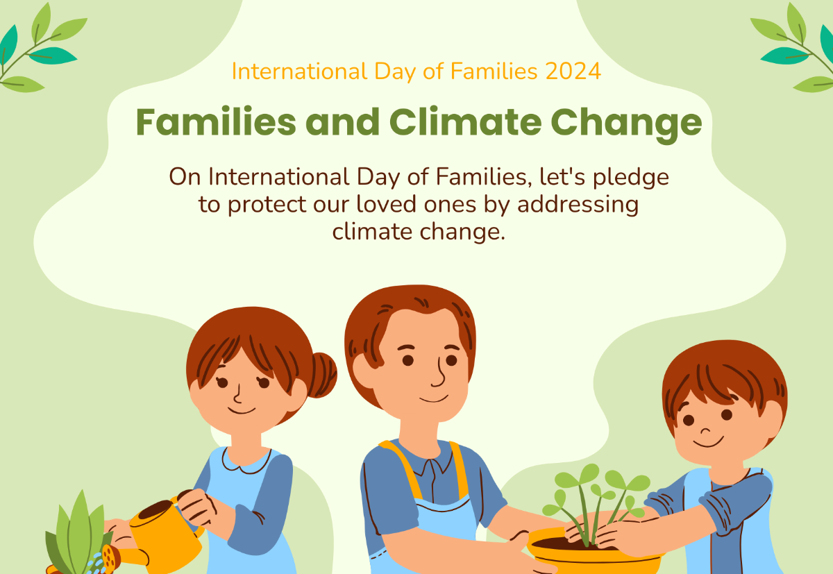 International Day of Families Theme Card Template