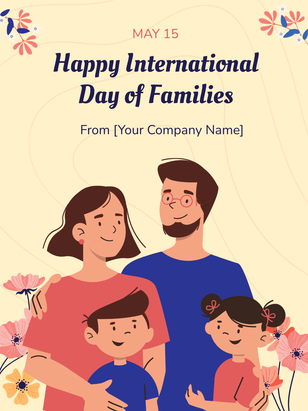 Free Happy International Day of Families Template