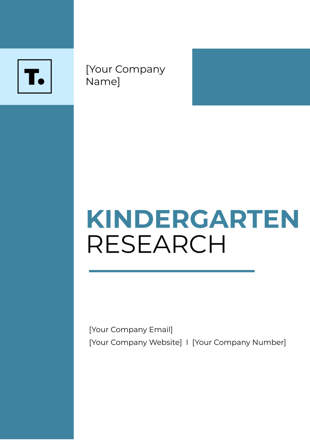 Kindergarten Research Template - Edit Online & Download