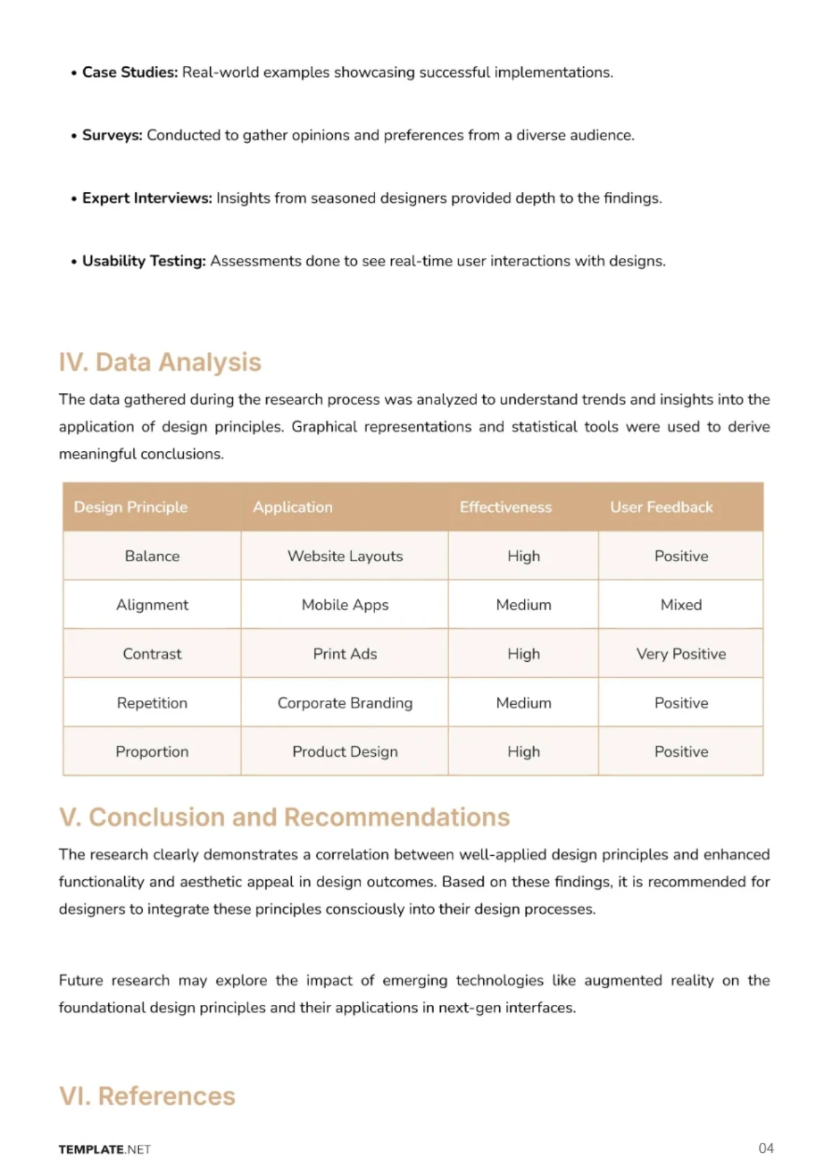 Free Element Research Template to Edit Online
