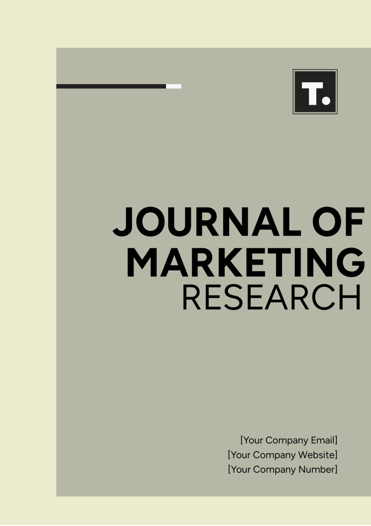 Journal of Marketing Research Template - Edit Online & Download