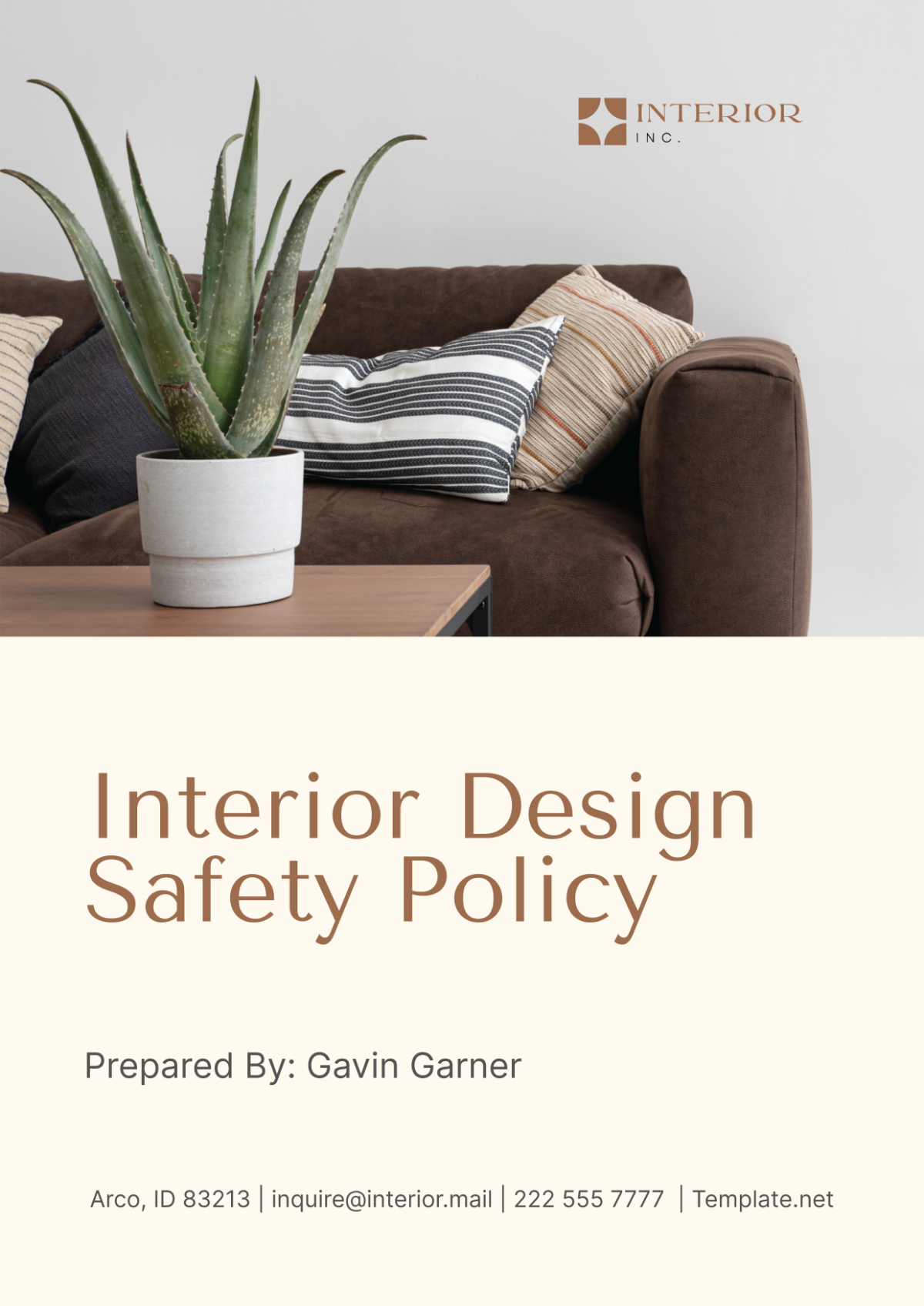 Interior Design Safety Policy Template