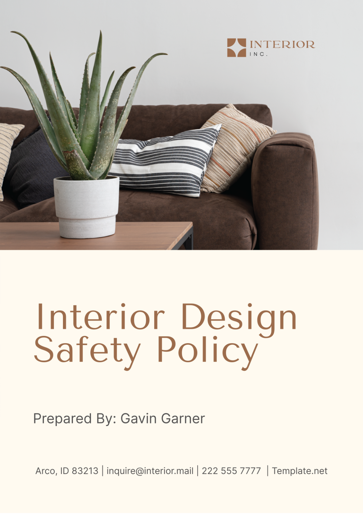 Free Interior Design Safety Policy Template to Edit Online