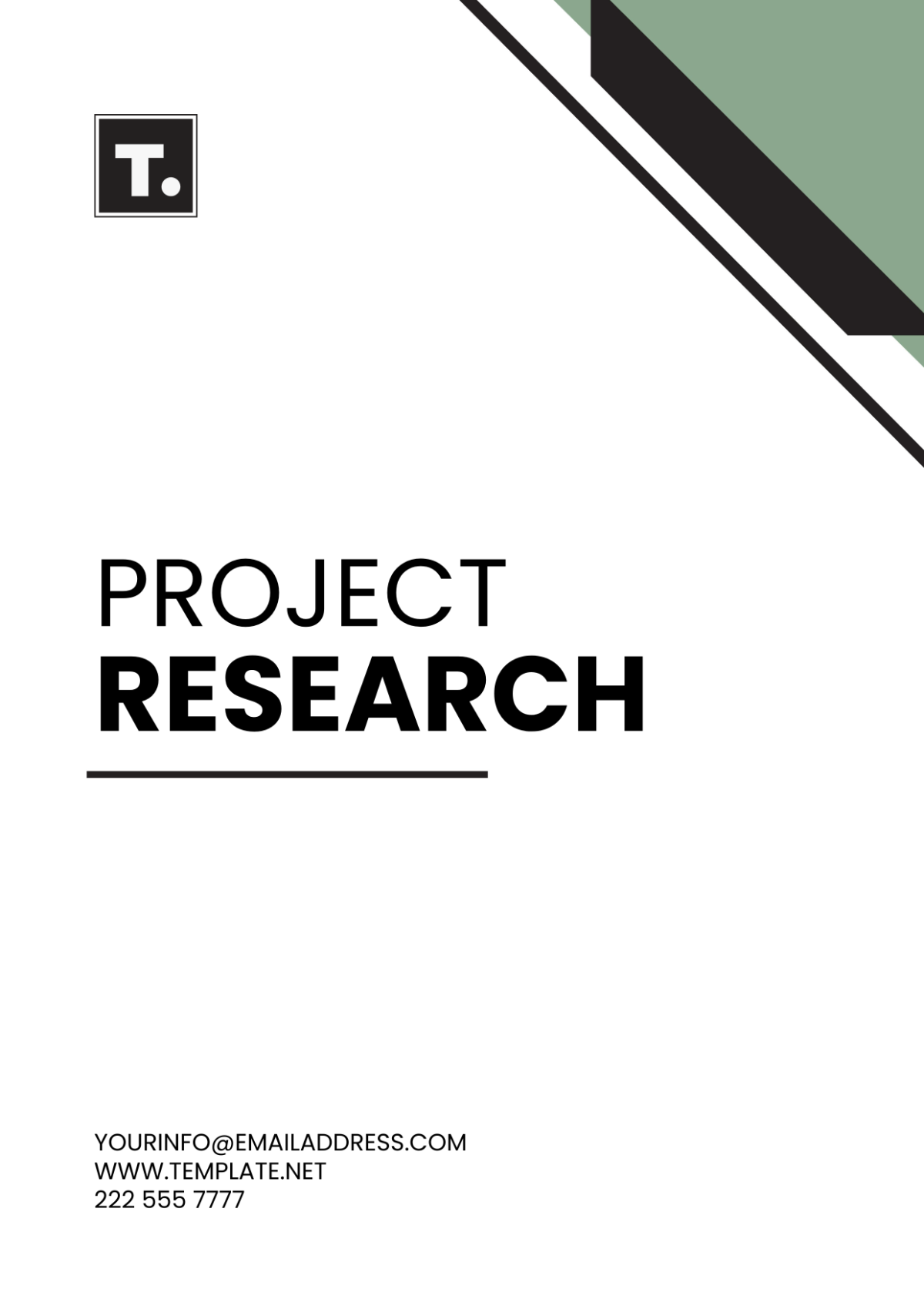 Project Research Template - Edit Online & Download Example | Template.net