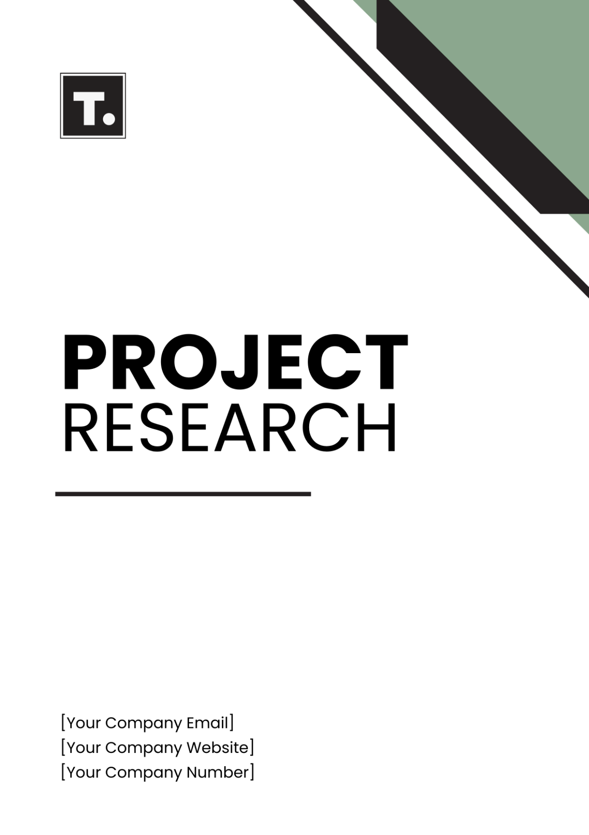 Project Research Template - Edit Online & Download