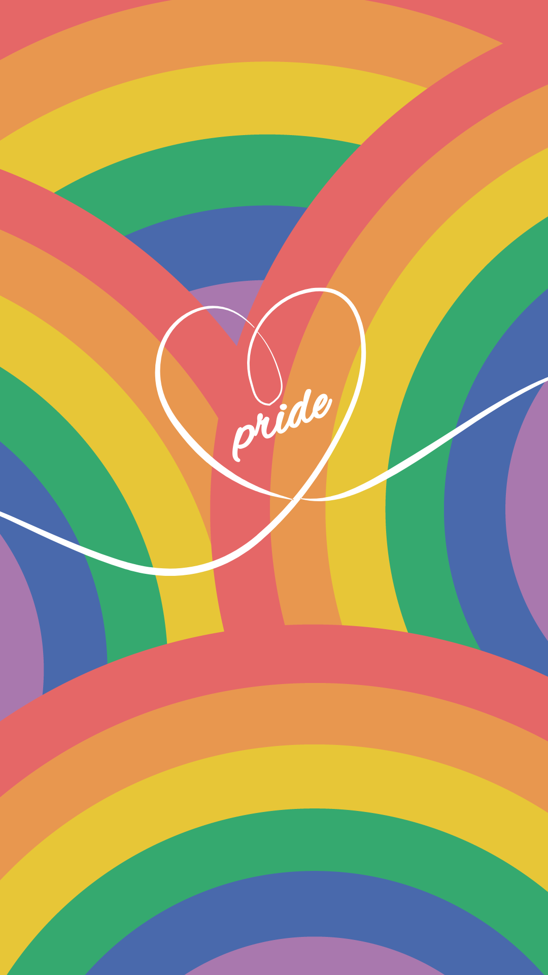 Pride Month Phone Background Template