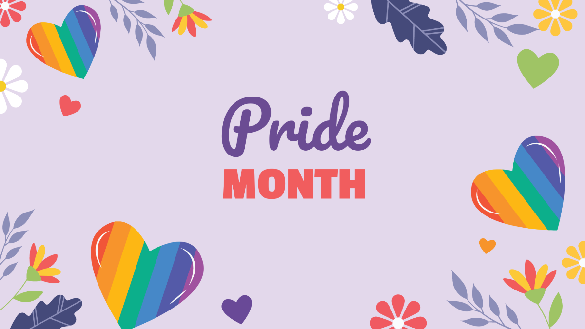 Pride Month Computer Background Template