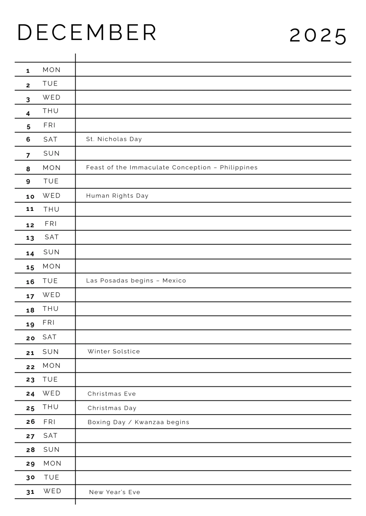 Free Law Firm Yearly Calendar Template to Edit Online