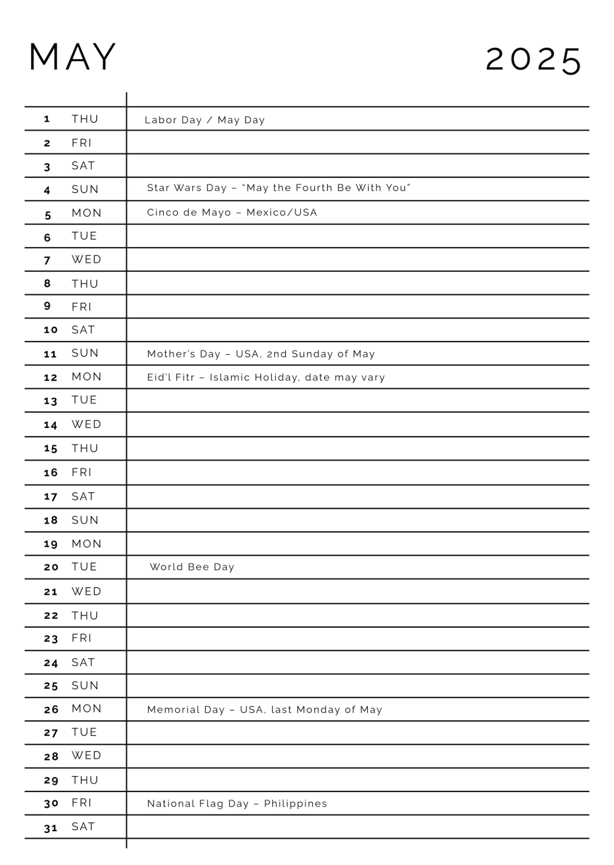 Free Law Firm Yearly Calendar Template to Edit Online