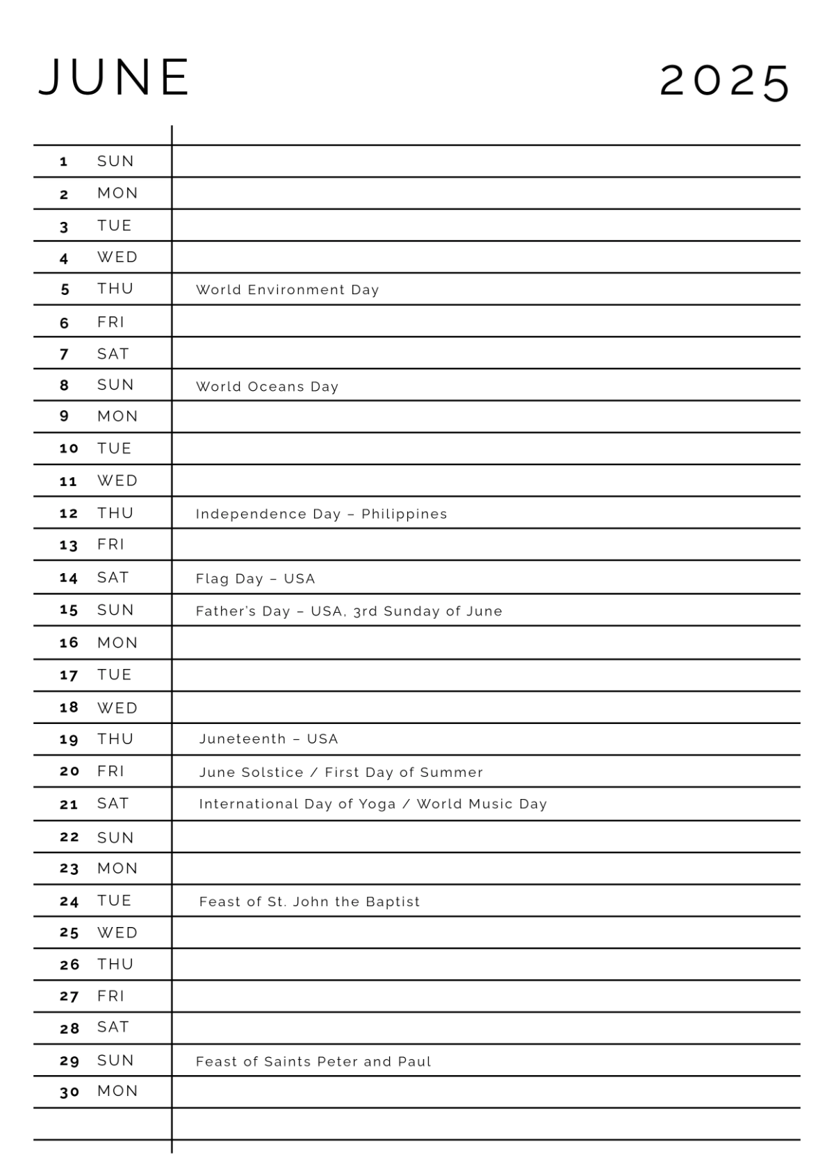 Free Law Firm Yearly Calendar Template to Edit Online