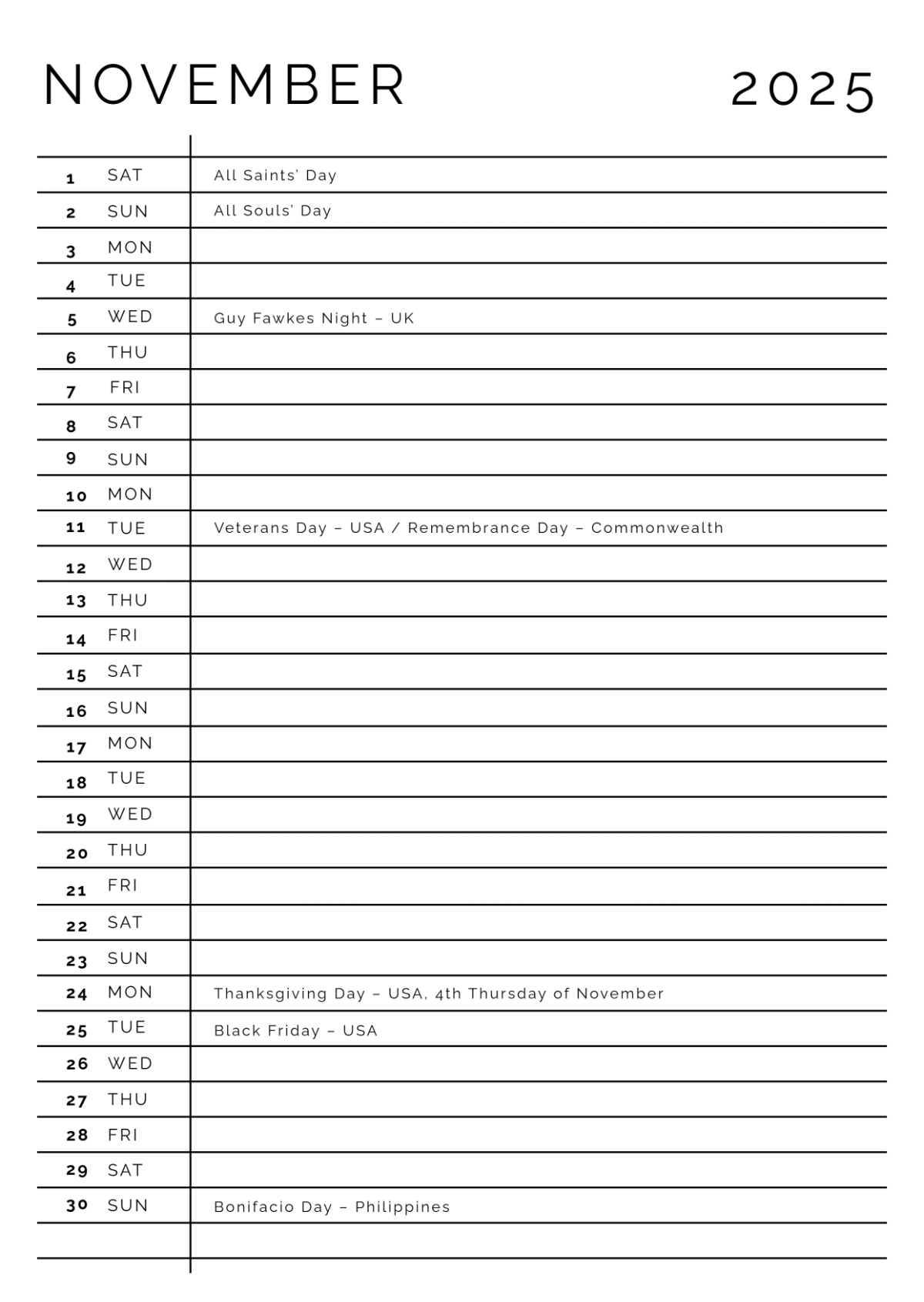 Free Law Firm Yearly Calendar Template to Edit Online