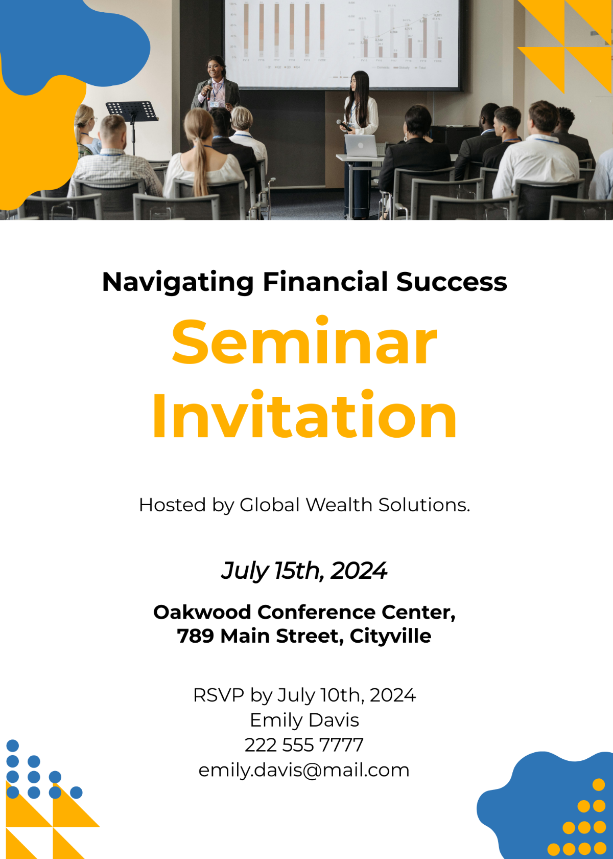 Finance Seminar Invitation