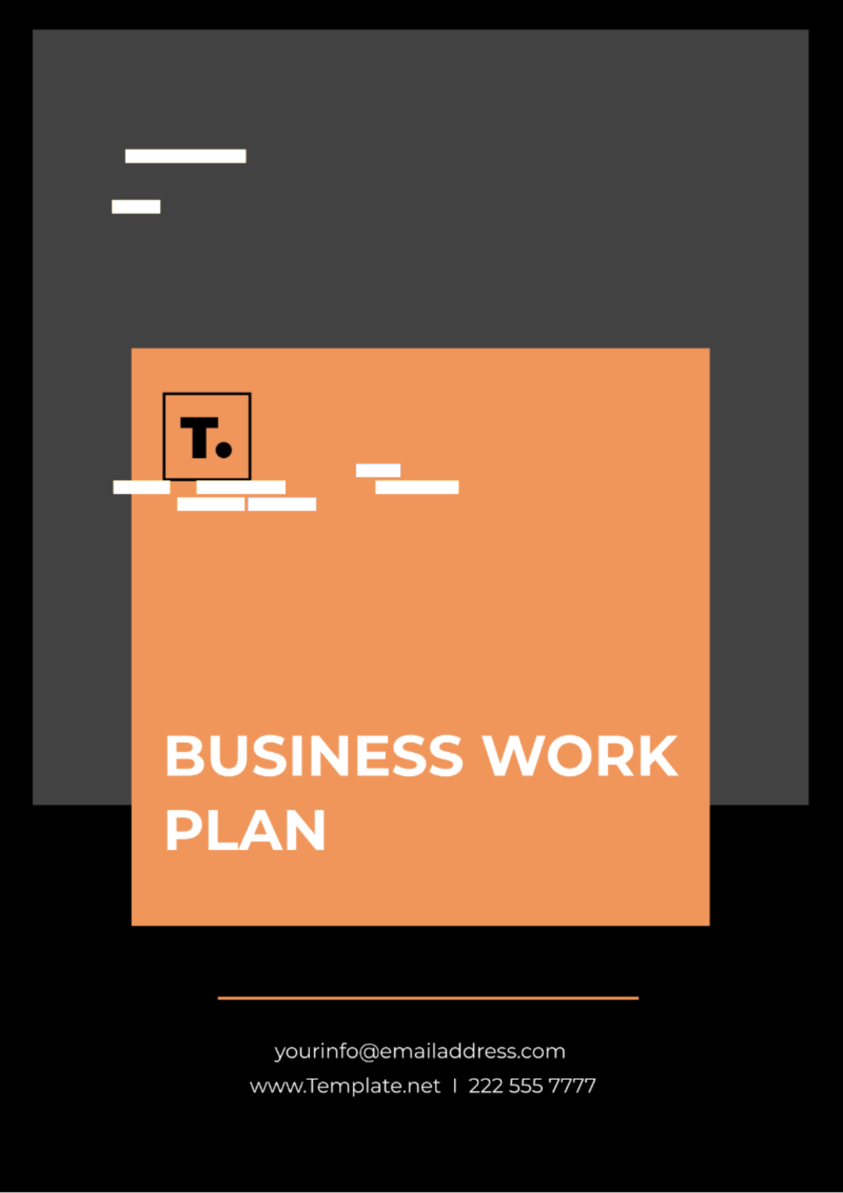 Business Work Plan Template