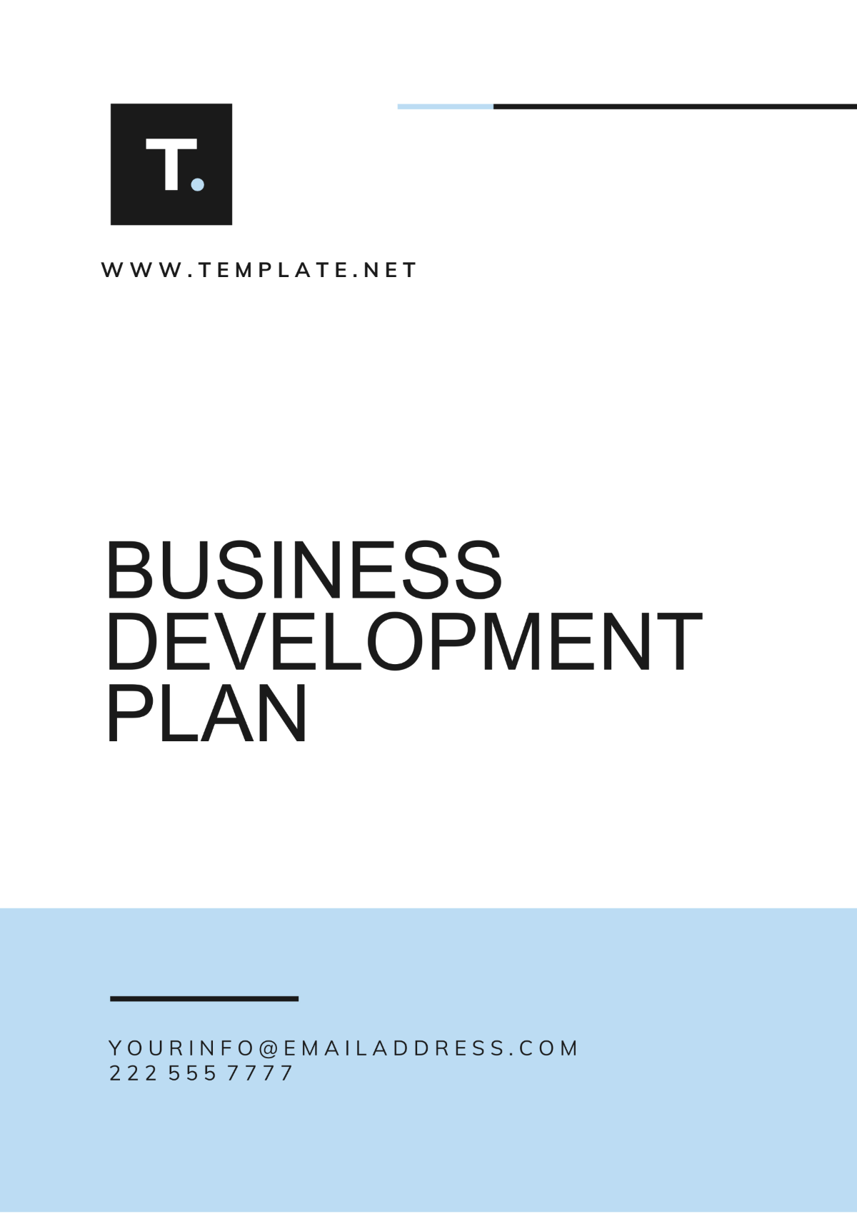 Free Business Development Plan Template