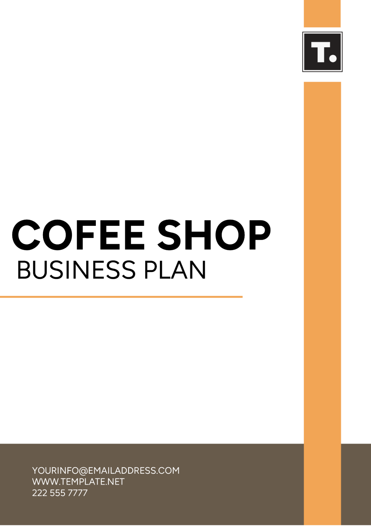 Free Coffee Shop Business Plan Template
