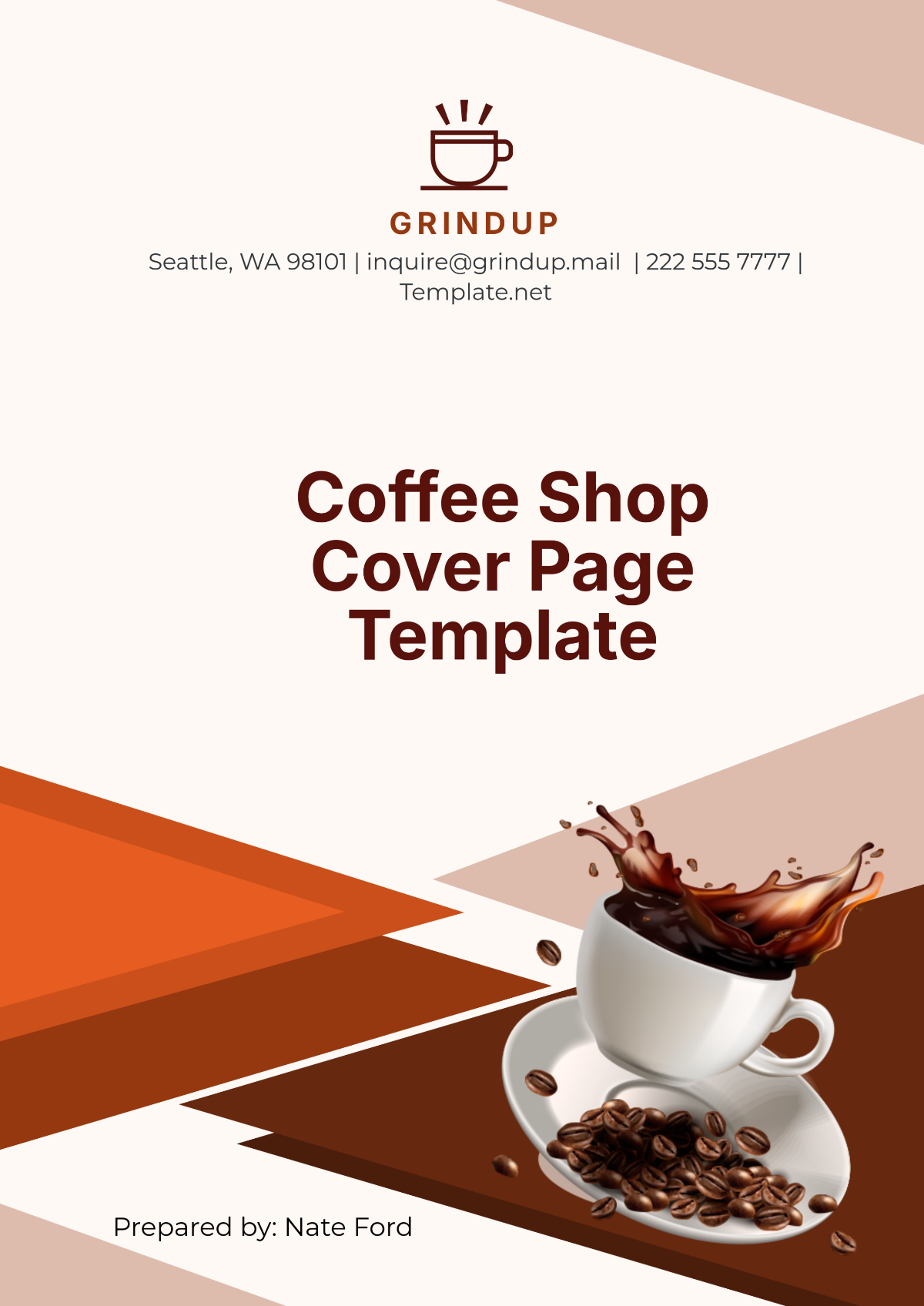 Coffee Shop Business Plan Template - Edit Online & Download