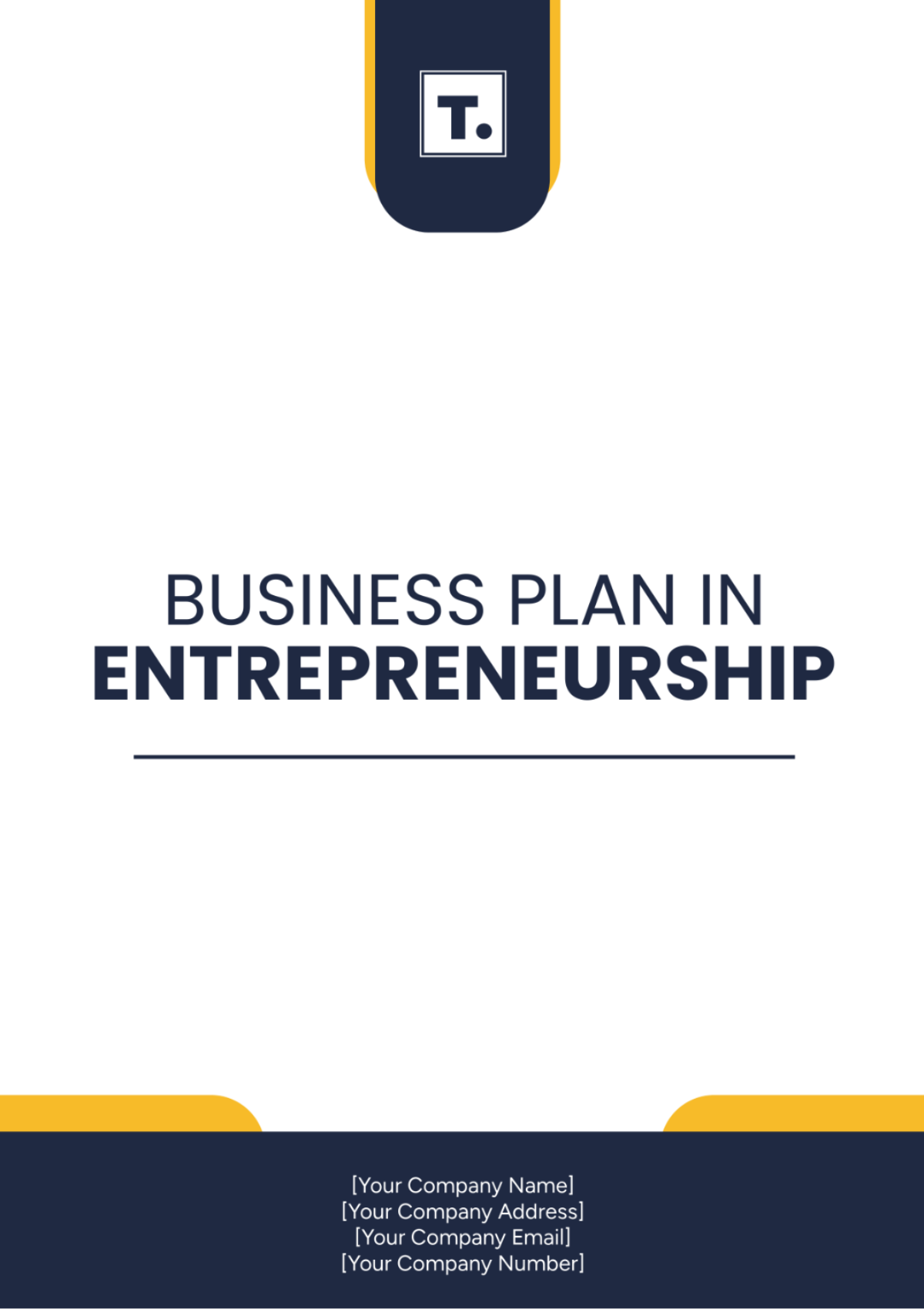 Business Plan in Entrepreneurship Template