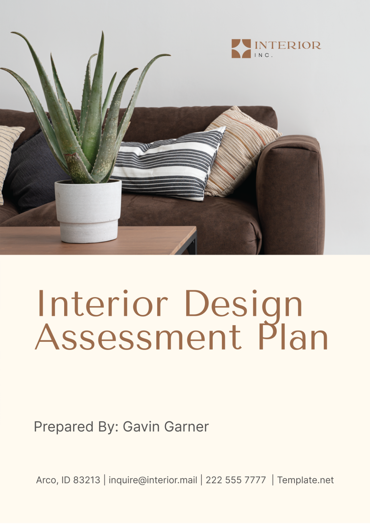 Interior Design Assessment Plan Template - Edit Online & Download