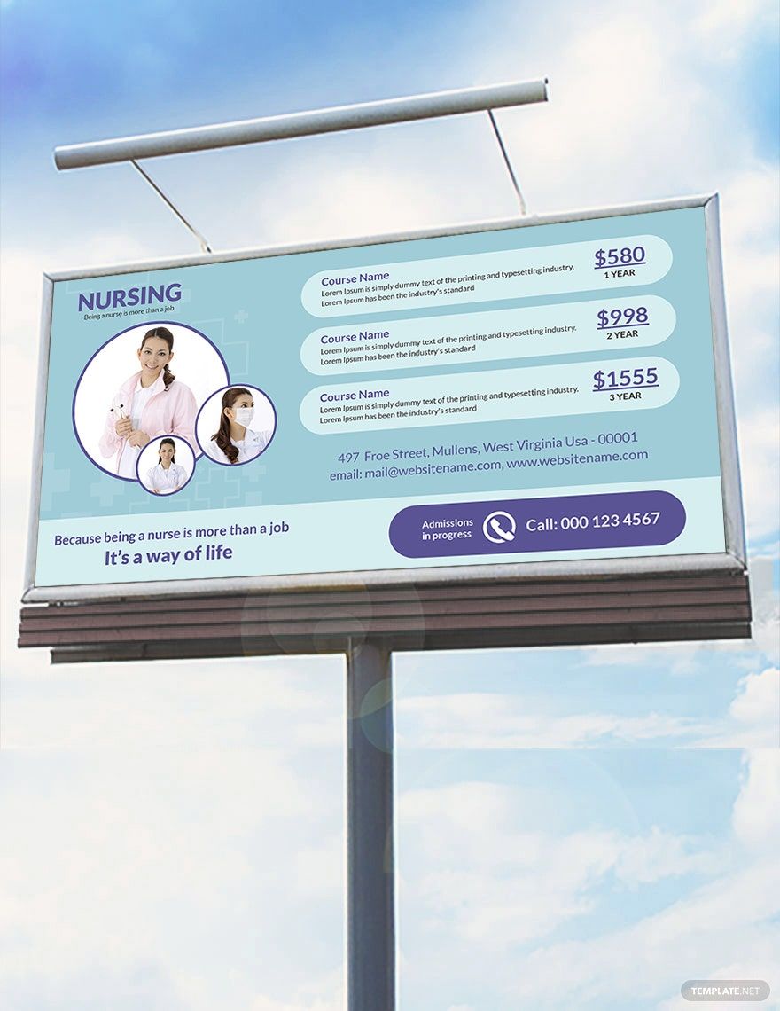 Nursing Billboard Template