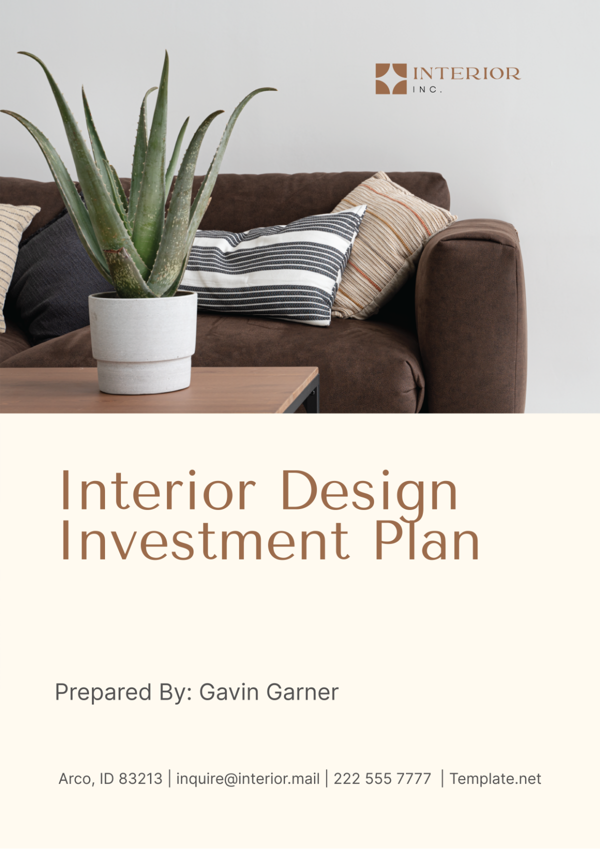 Interior Design Investment Plan Template - Edit Online & Download