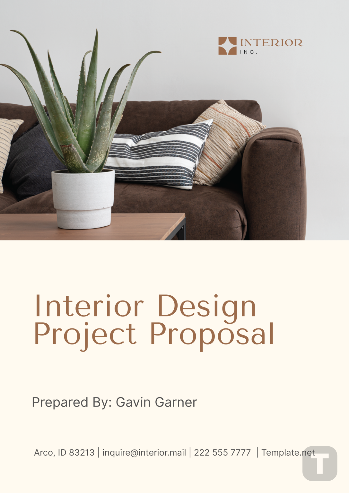 Interior Design Project Proposal Template