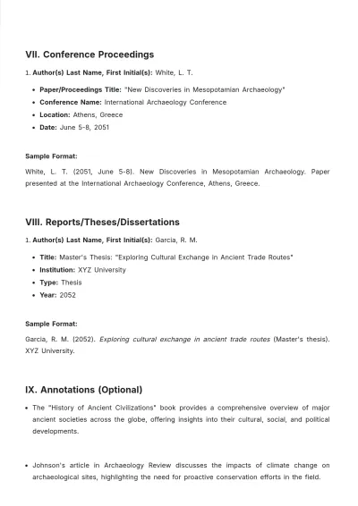 Free Faculty Bibliography Template to Edit Online