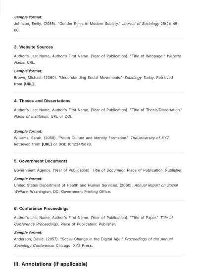 Free ASA Format Bibliography Template to Edit Online