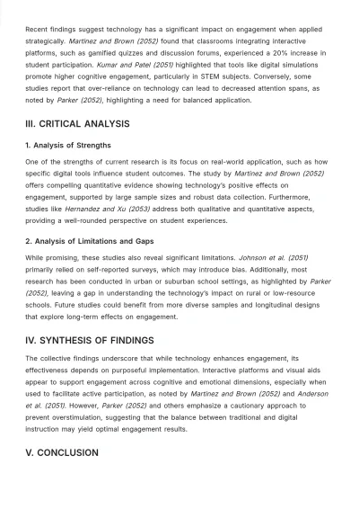 Free Literature Review Bibliography Template to Edit Online
