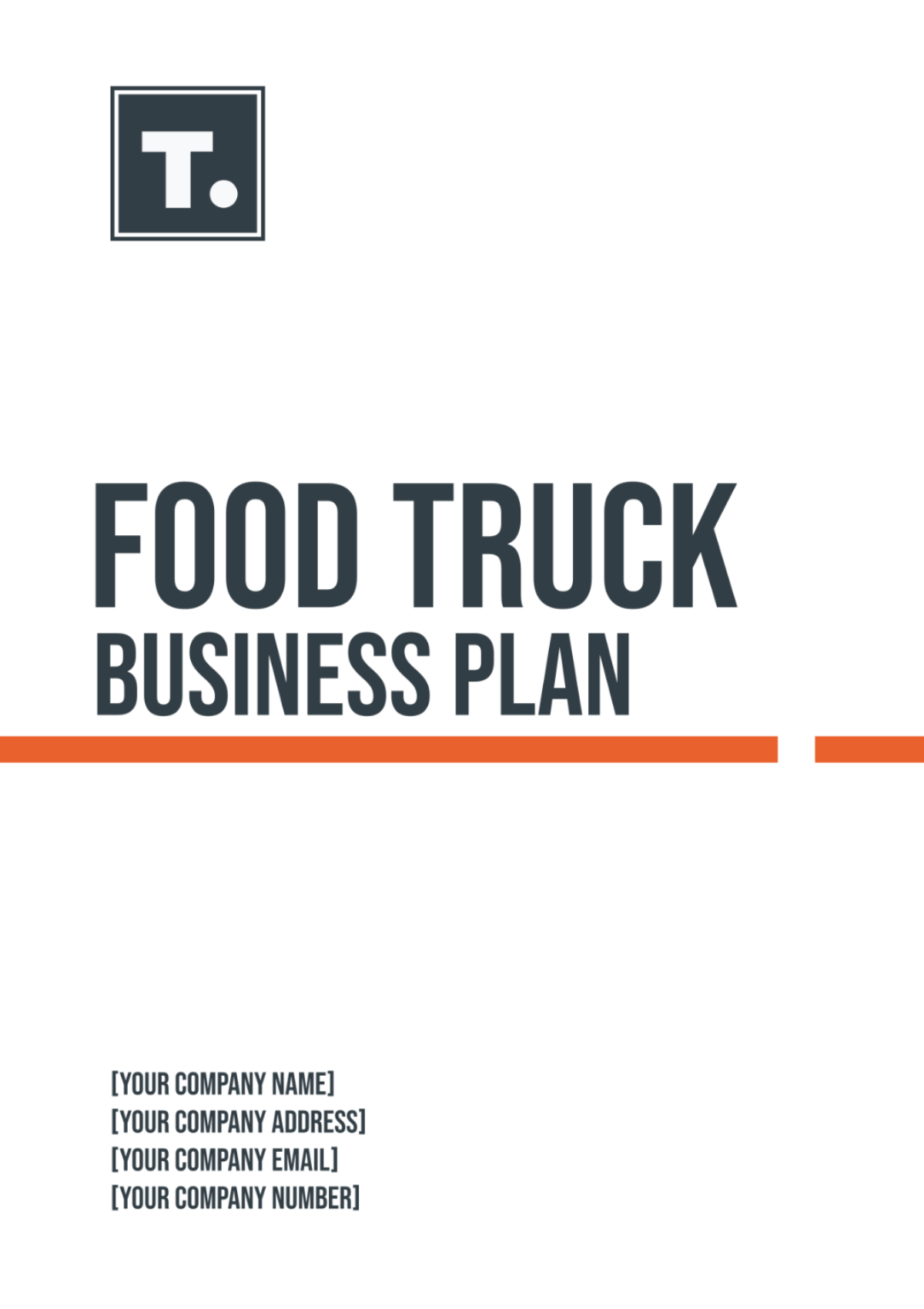 Food Truck Business Plan Template