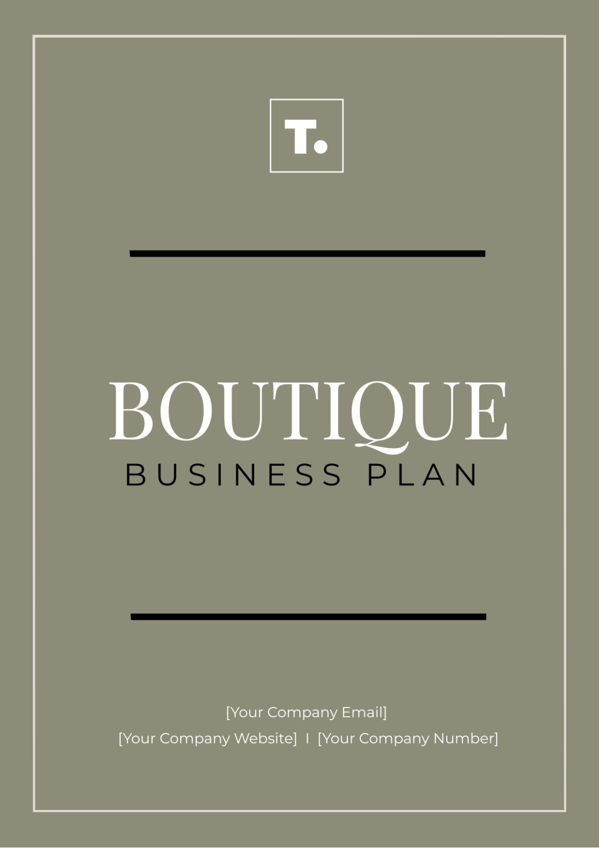 Boutique Business Plan Template