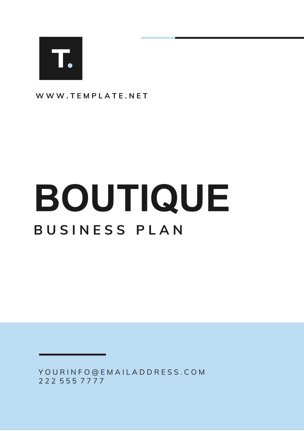 Boutique Business Plan Template