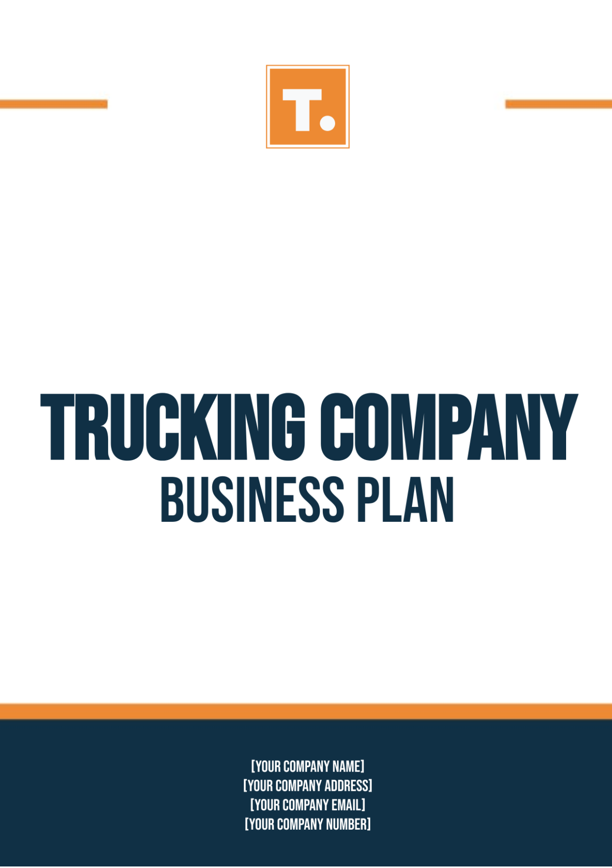 Free Trucking Company Business Plan Template - Edit Online & Download ...