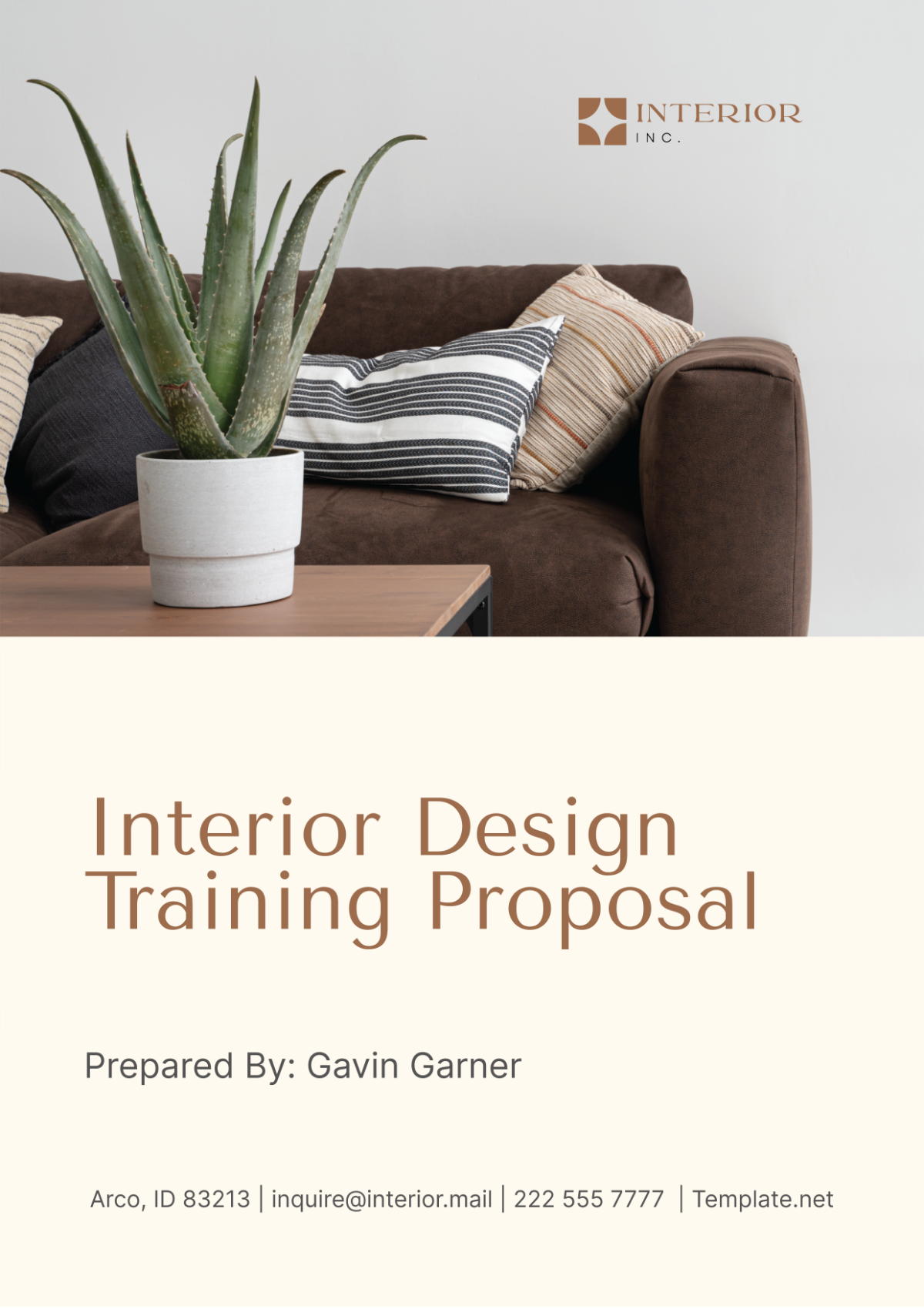 Free Interior Design Training Proposal Template