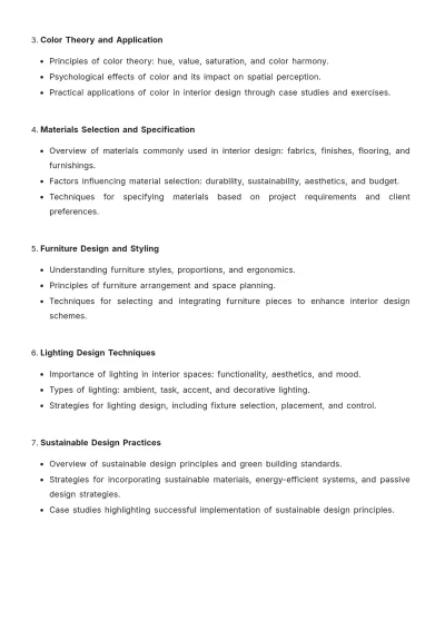 Free Interior Design Training Proposal Template to Edit Online