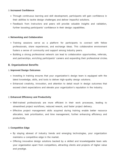Free Interior Design Training Proposal Template to Edit Online