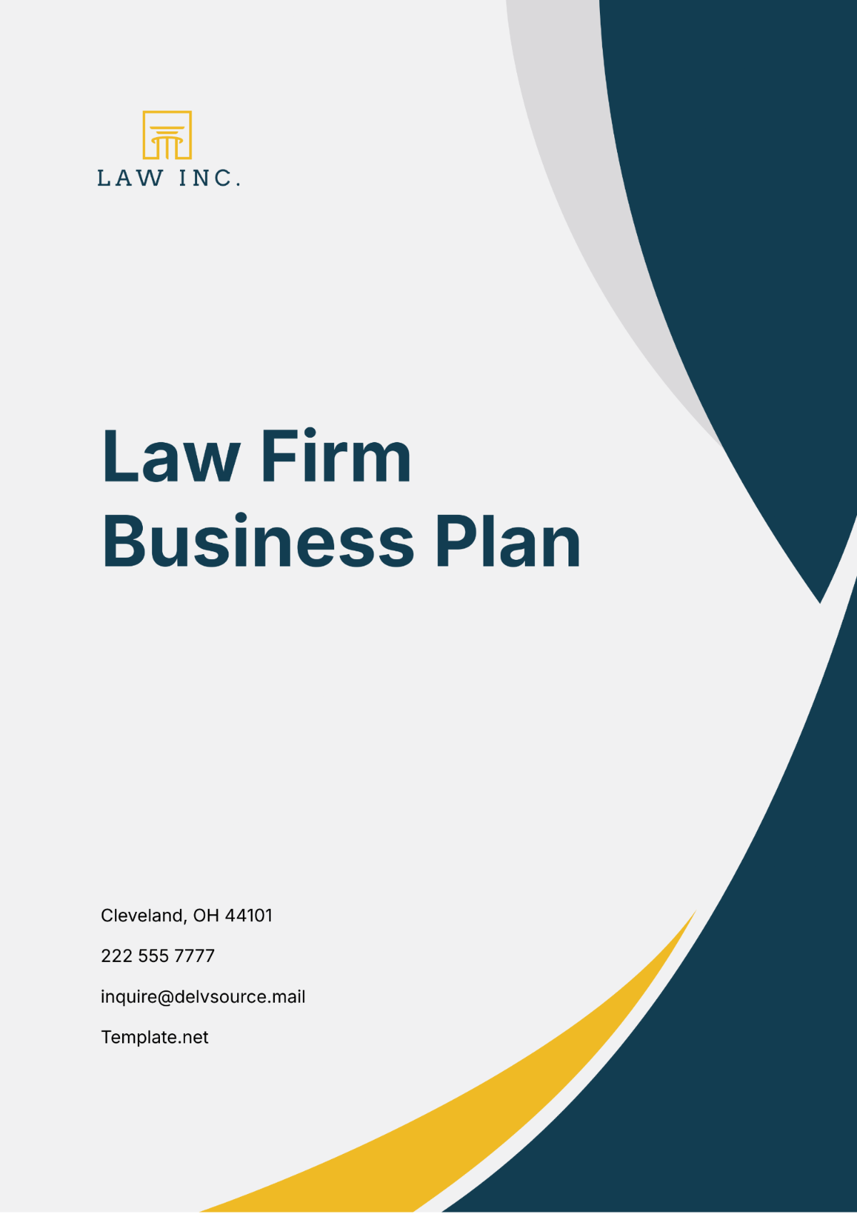 Law Firm Business Plan Template - Edit Online & Download