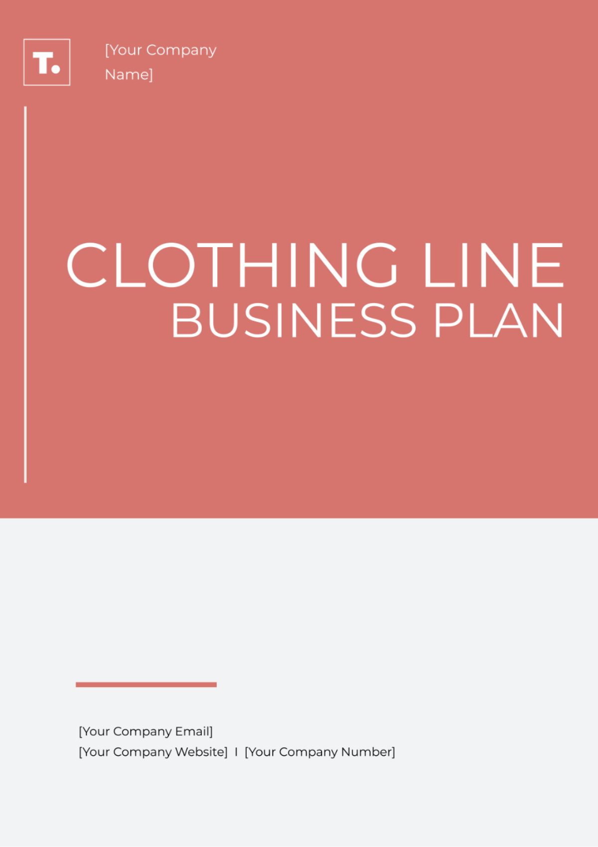 Clothing Line Business Plan Template - Edit Online & Download