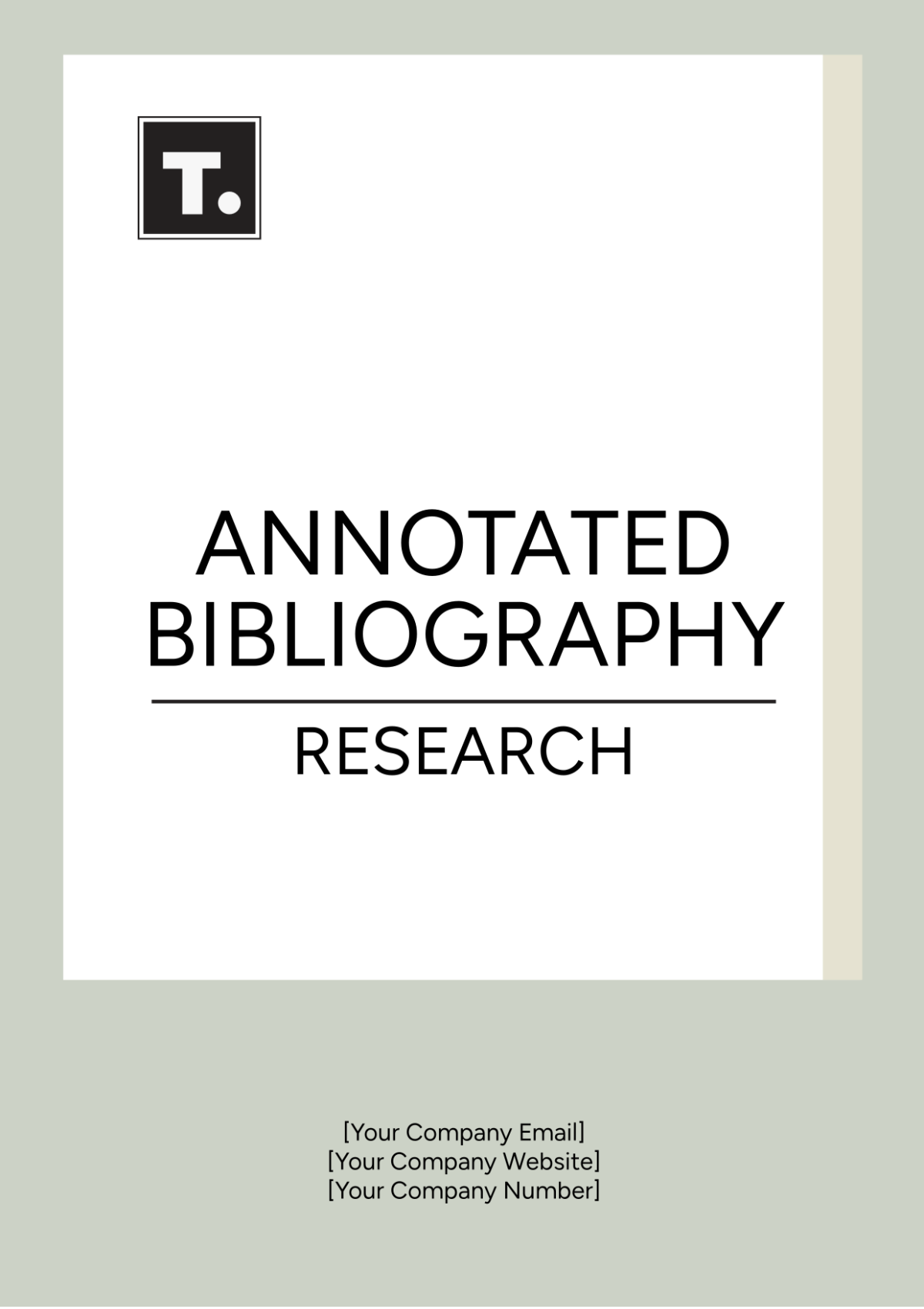 Annotated Bibliography Research Template - Edit Online & Download