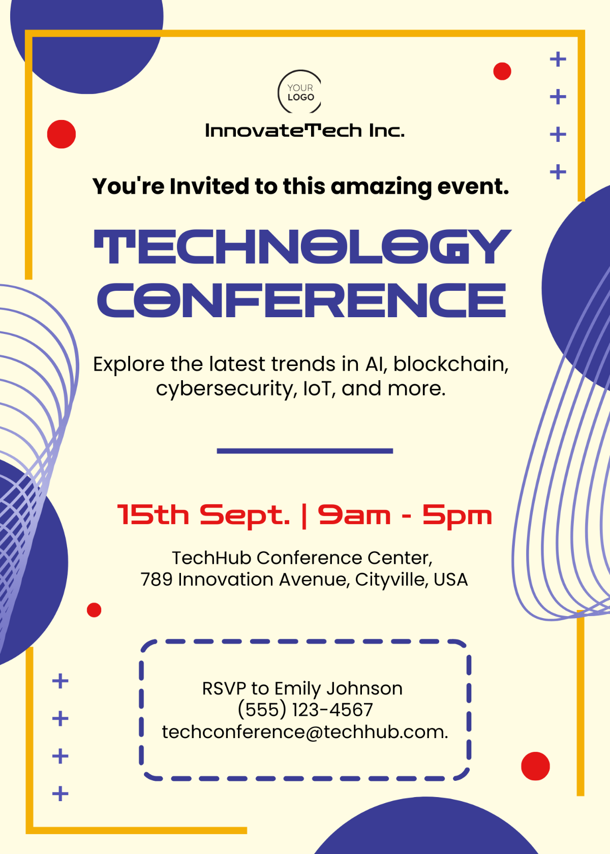 Technology Conference Invitation Template