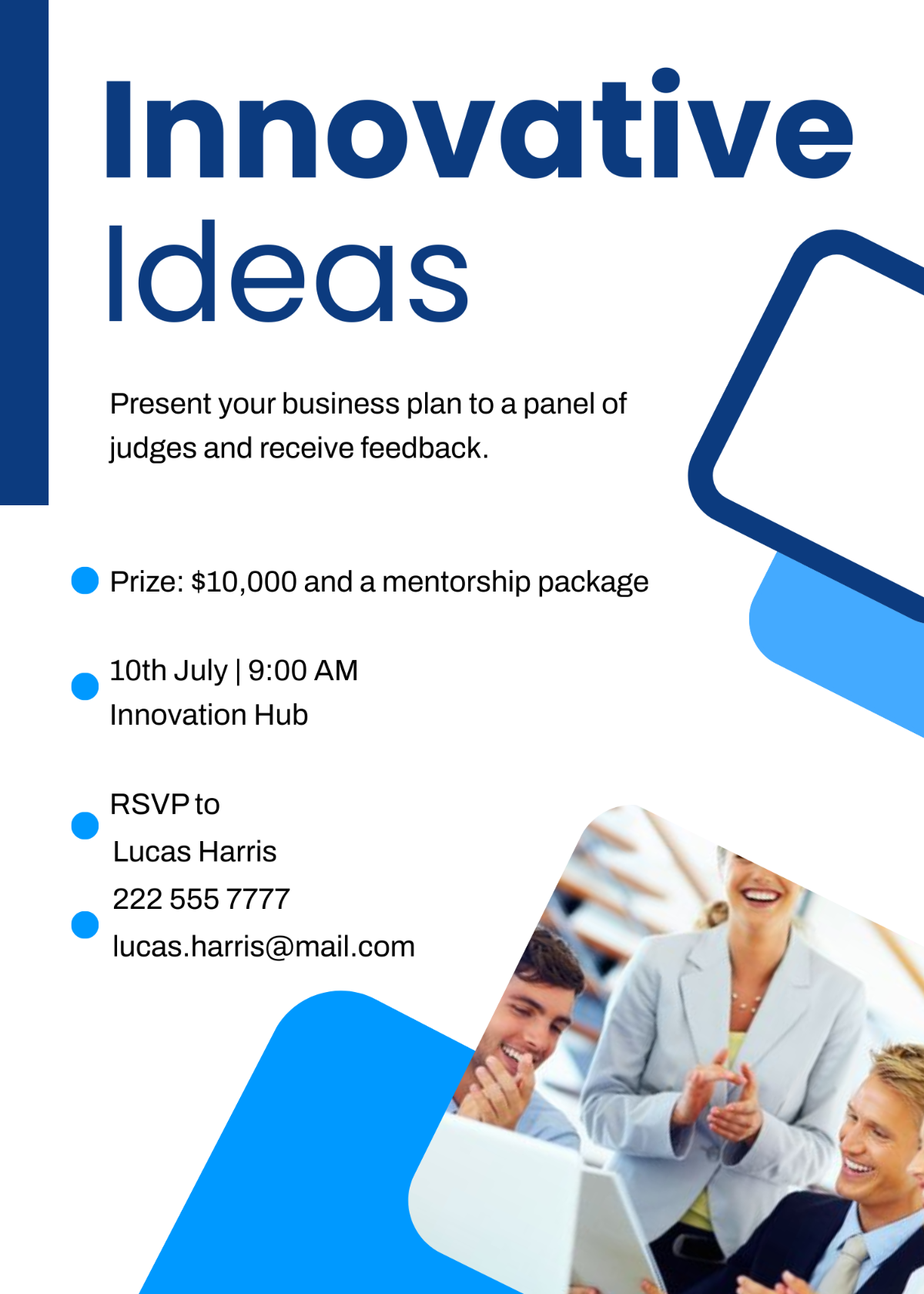 Business Plan Contest Invitation Template - Edit Online & Download