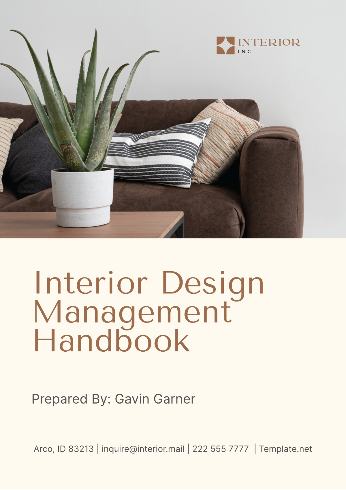 Interior Design Management Handbook Template - Edit Online & Download