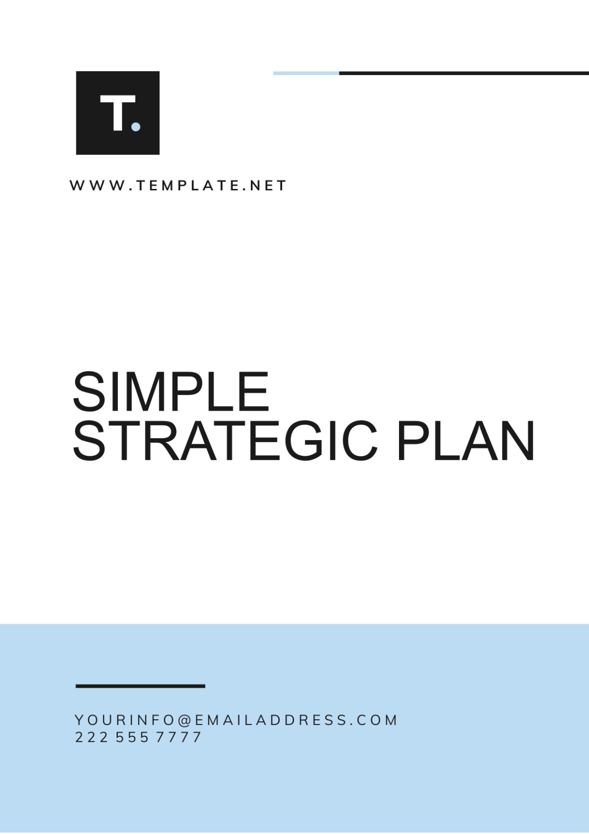 Simple Strategic Plan Template - Edit Online & Download