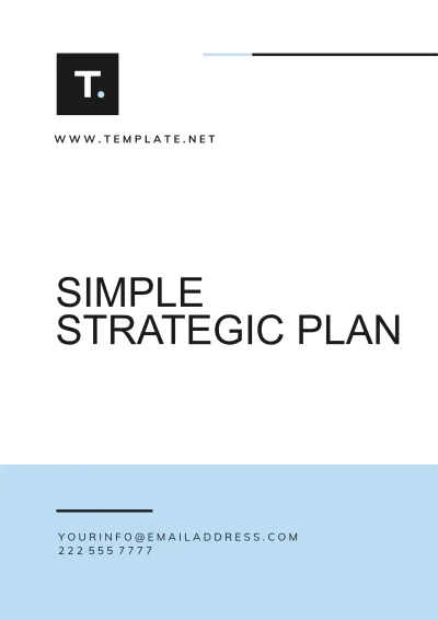 Free Simple Strategic Plan Template to Edit Online