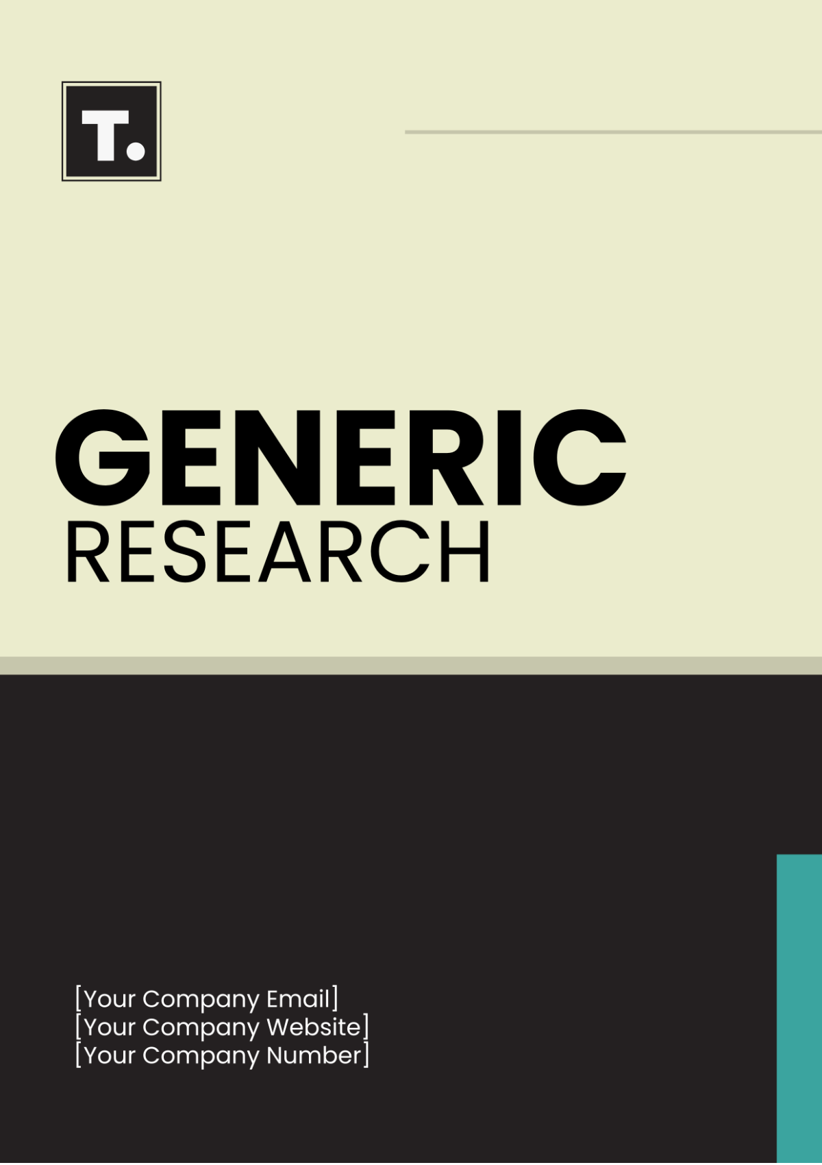 Generic Research Template - Edit Online & Download