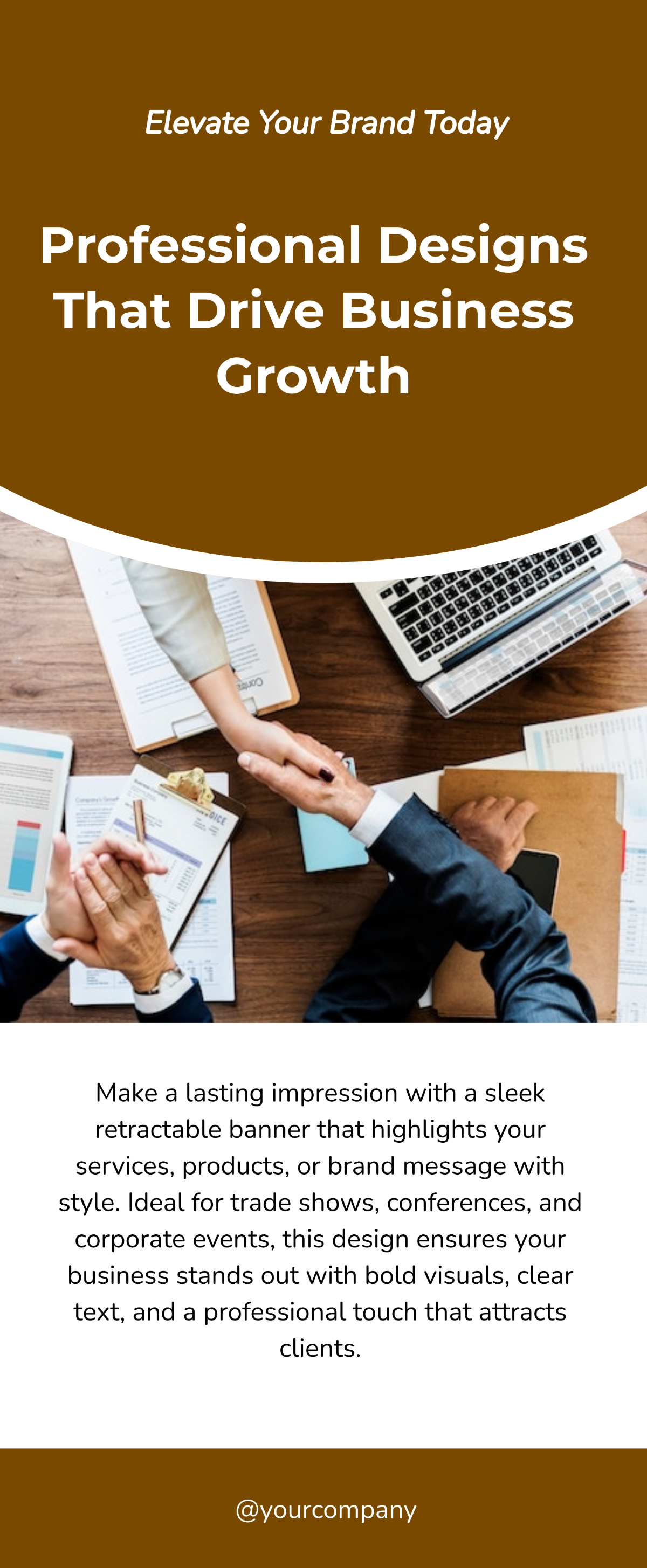 Free Business Retractable Banner Template to Edit Online