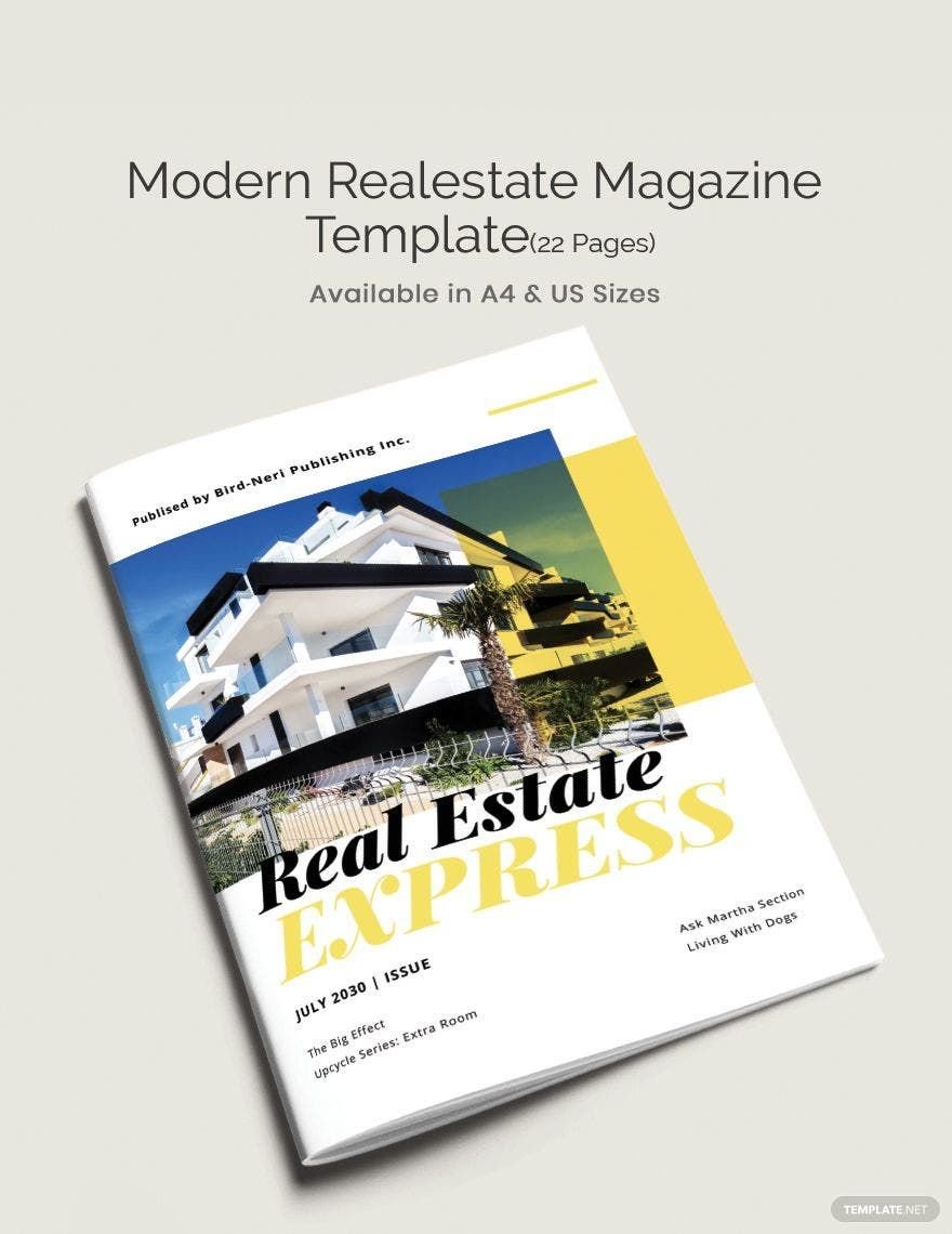 Modern Real Estate Magazine Template