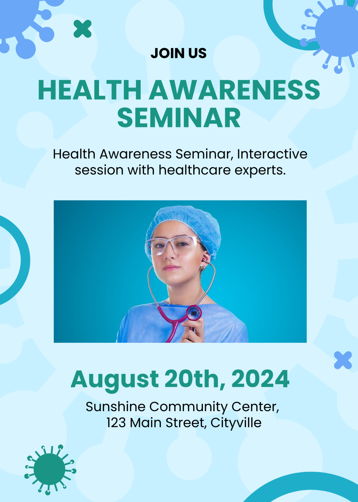 Health Awareness Seminar Invitation Template