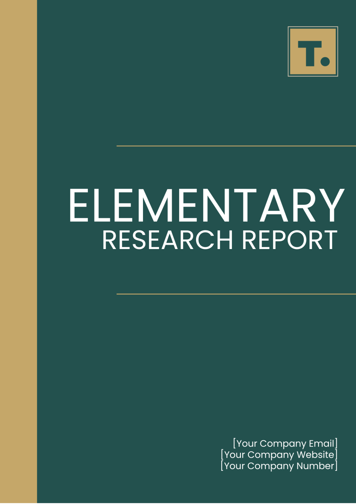 Elementary Research Report Template - Edit Online & Download