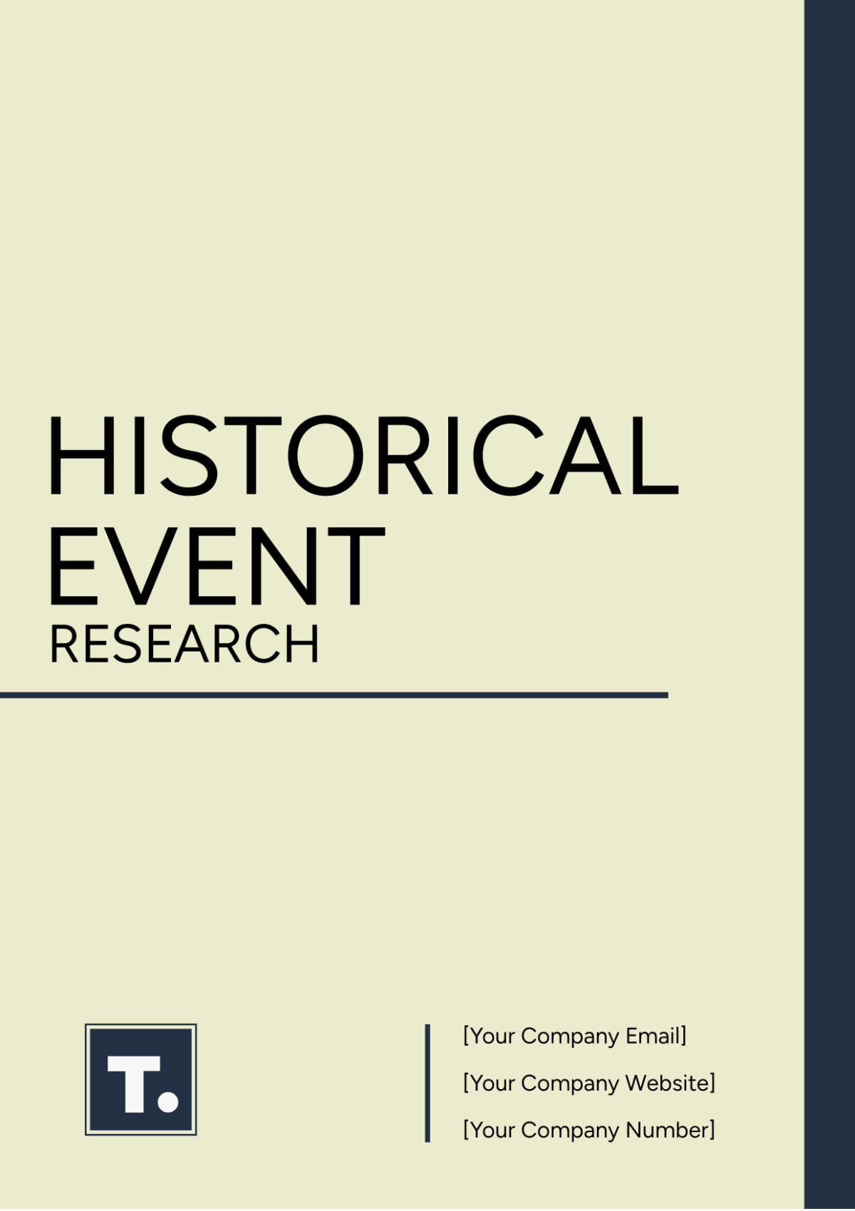 Historical Event Research Template - Edit Online & Download